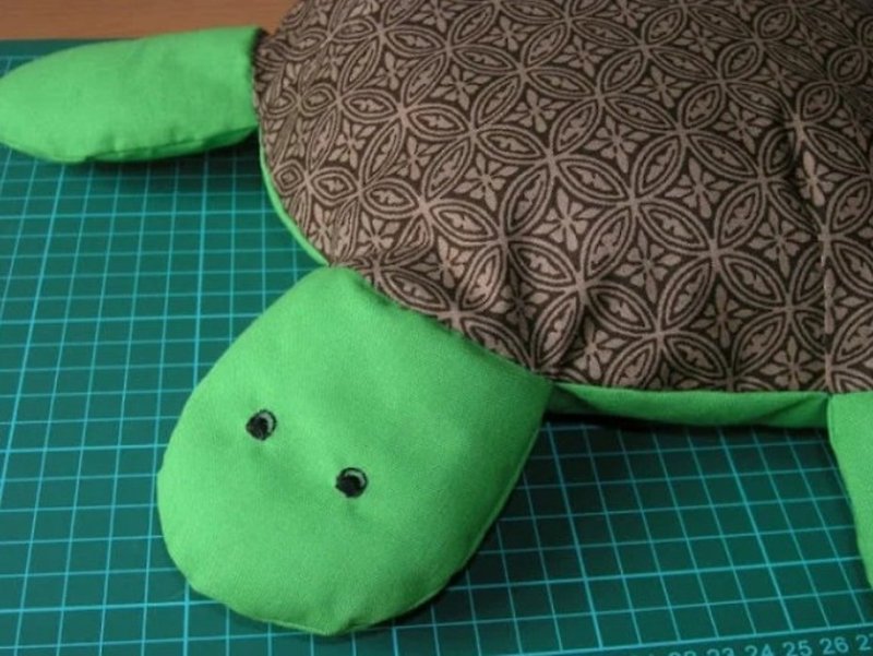 DIY Textile Turtle Toy, PDF Materials, Kids Toys, PDF Turtle Toy - 編織/刺繡/羊毛氈/縫紉 - 棉．麻 多色