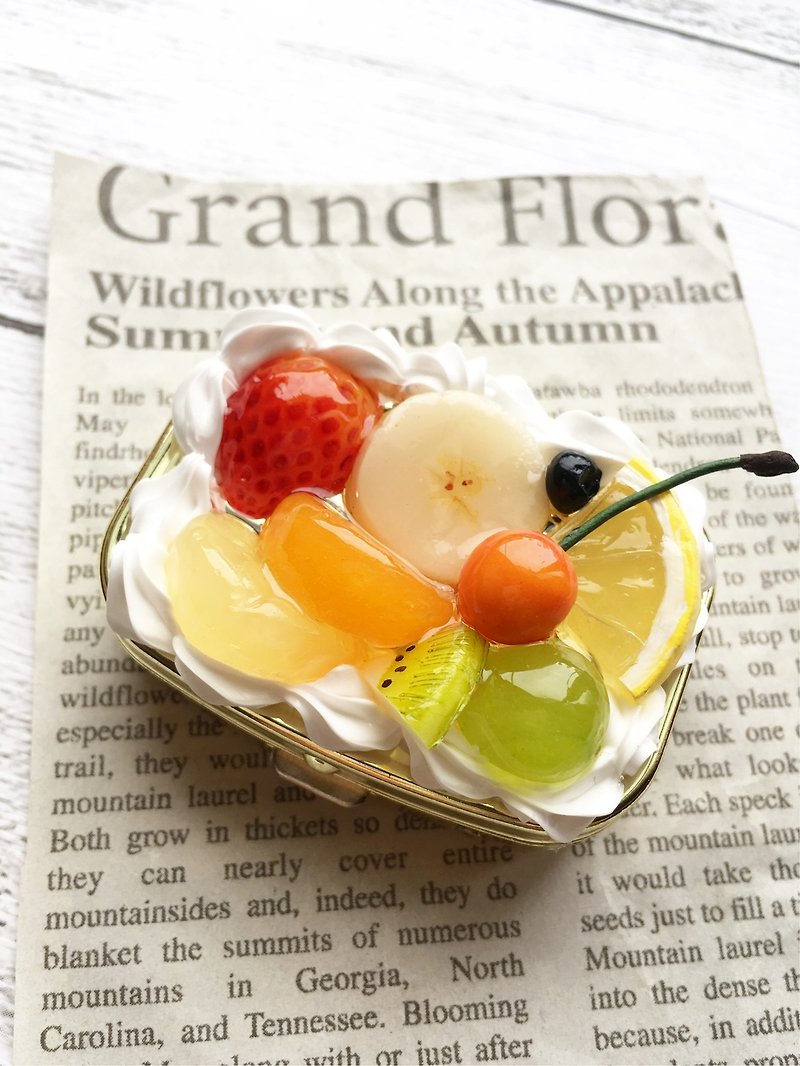 9 kinds of glossy fruit tart pill case sweets deco - อื่นๆ - ดินเหนียว สีทอง
