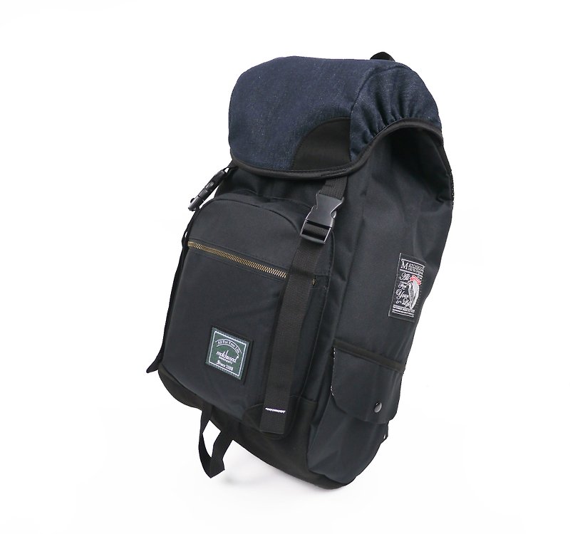 Matchwood Apollo 防水筆電後背包 17吋筆電保護夾層 單寧款 - 後背包/書包 - 其他材質 藍色