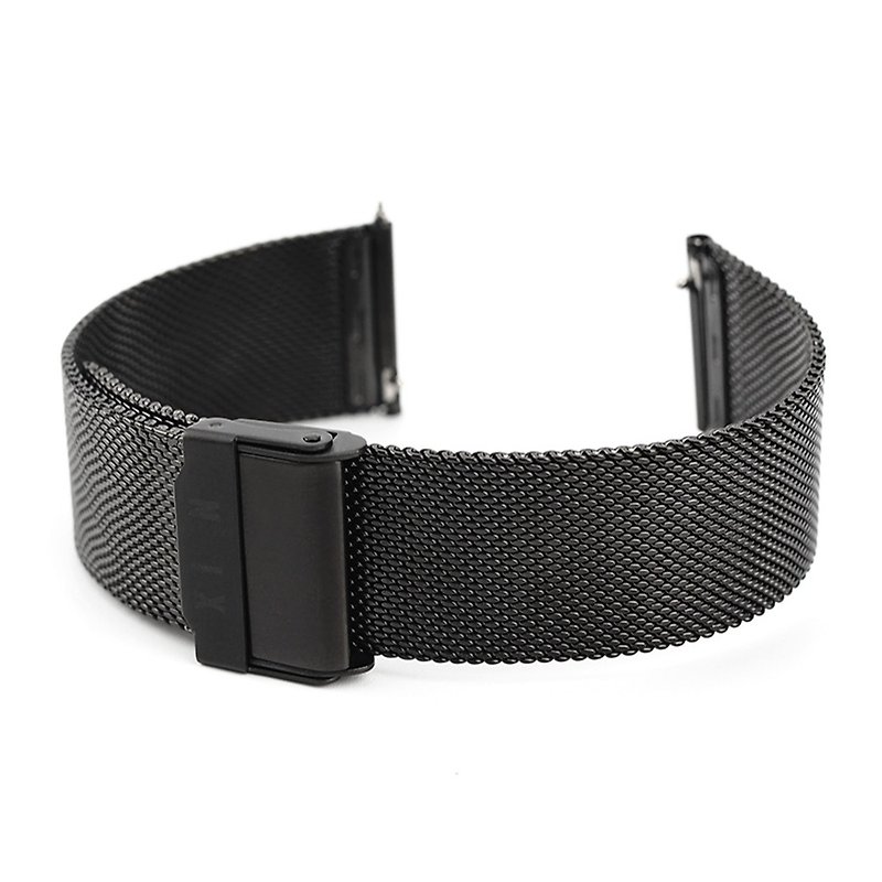 Stainless Steel Mesh Watch Band - 20 mm.  - Women's Watches - Other Metals Black