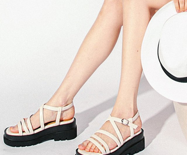 サンダル・ミュール ^MACMOC^ 3Color Feminine Strap Sandals 6Cm Blaze PRE-ORDER – MACMOC Blaze Feminine Strap Sandal IVORY - Shop