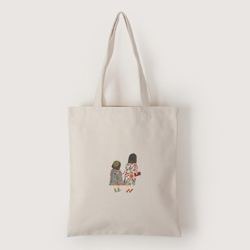 Shoulder bag-mom&me - กระเป๋าแมสเซนเจอร์ - ผ้าฝ้าย/ผ้าลินิน 