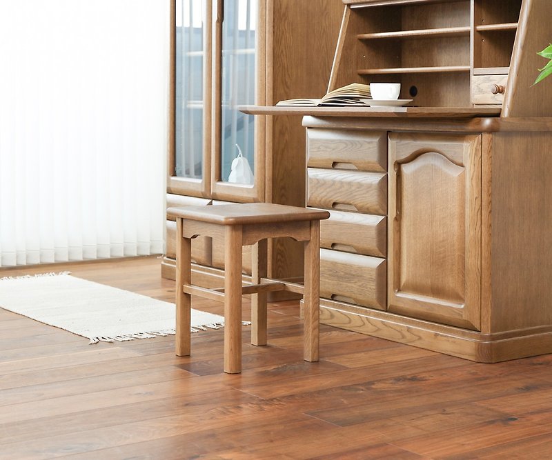 Asahikawa Furniture Early Times Alpha POLKA stool - Chairs & Sofas - Wood Brown