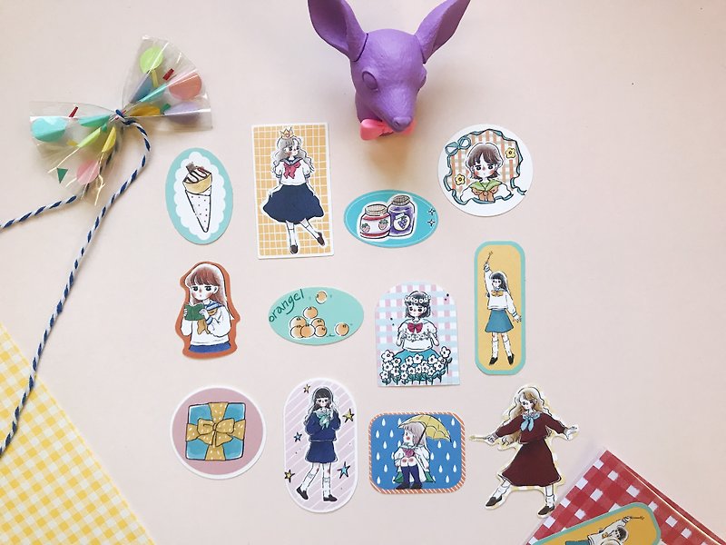 Sailor Girl Sticker Pack - สติกเกอร์ - กระดาษ 