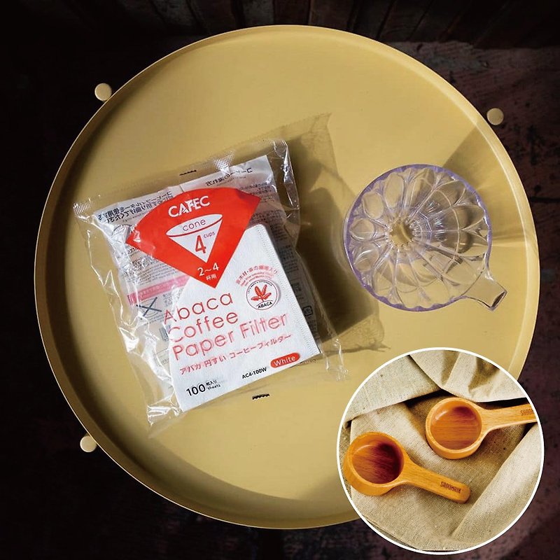 #Gift Zanderman Beech Coffee Spoon Japanese CAFEC Filter Paper 100 sheets / 10 types in total - เครื่องทำกาแฟ - กระดาษ ขาว