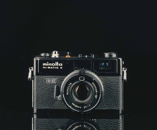 フィルムカメラ Minolta Hi-MATIC E Minolta Hi-Matic E Black Rangefinder Film Camera from Japan