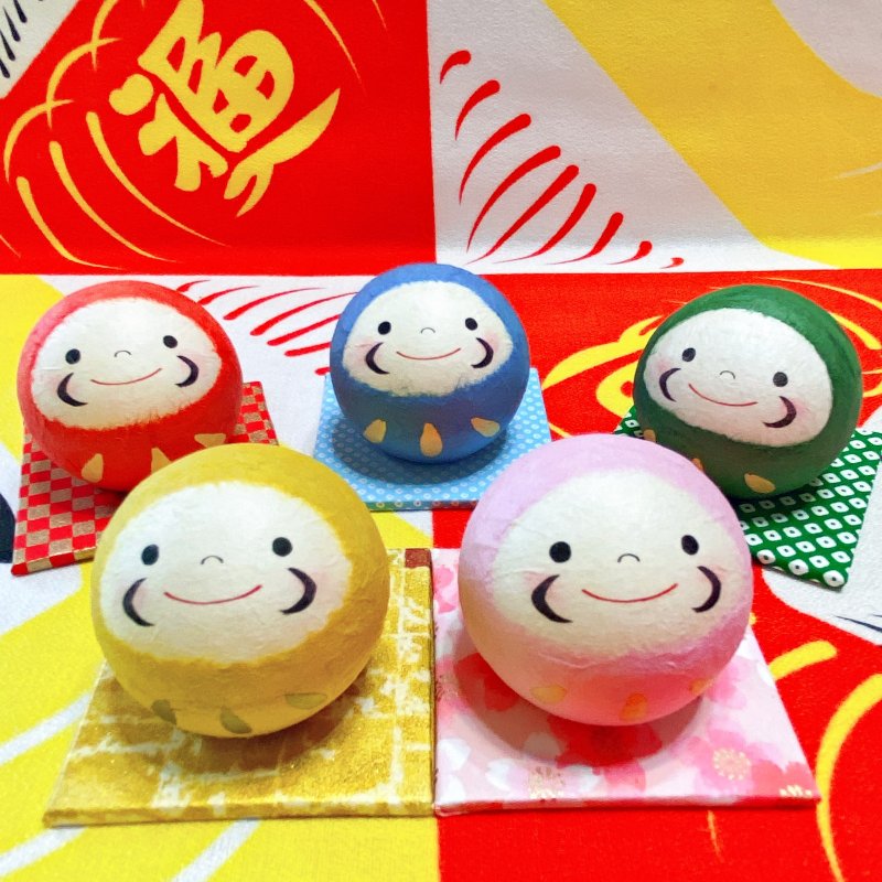 京都手作擺飾-風水福達摩(共五色) - 擺飾/家飾品 - 其他材質 