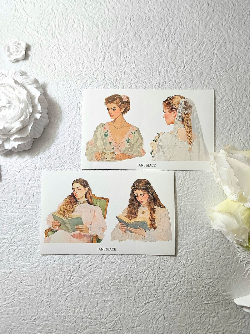 Spring Woman Sticker - Stickers - Paper White