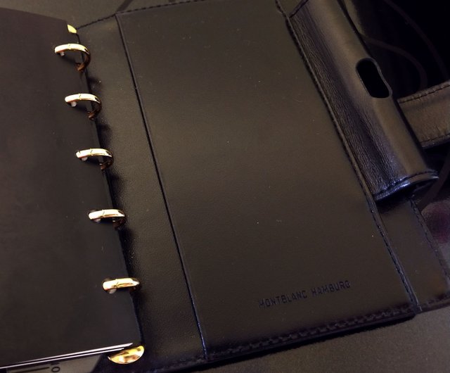 Montblanc モンブラン　バインダー　手帳ケース　ケース 黒 レザー Montblanc モンブランバインダー手帳ケースケース 黒 レザー