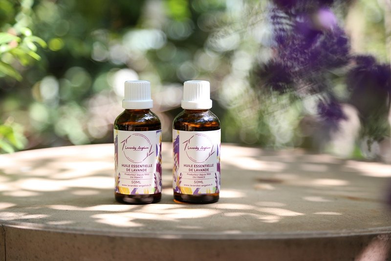 Real Lavender Essential Oil-50ml - น้ำหอม - แก้ว สีม่วง