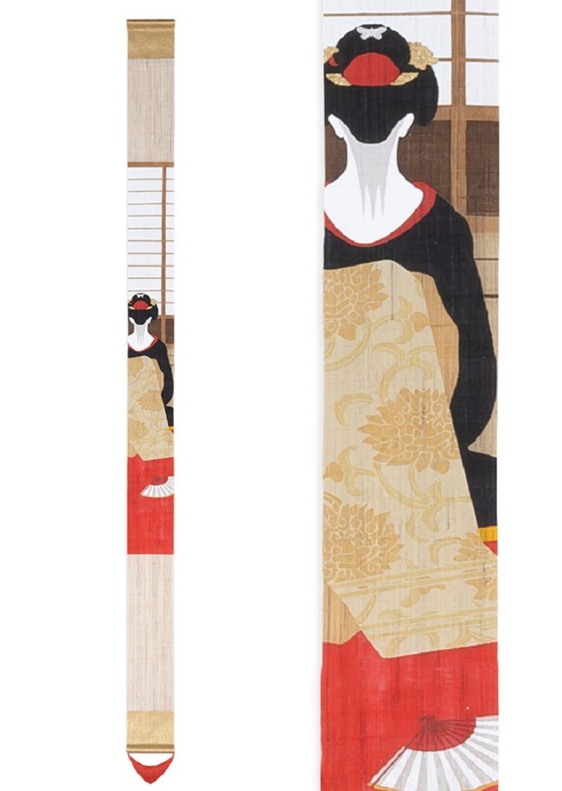 京都手繪細亞麻吊飾-京花街 - 擺飾/家飾品 - 棉．麻 