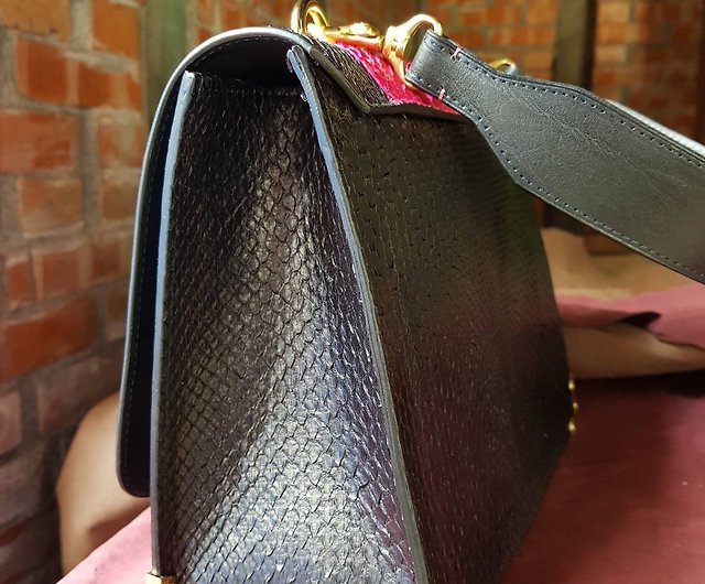 Day Bag in Python Leather