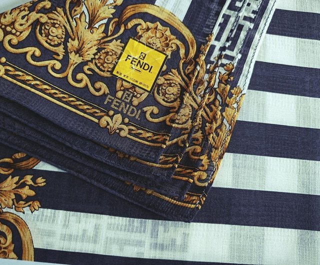 フェンディ ヴィンテージスカーフ – FFモノグラム、チェッカー