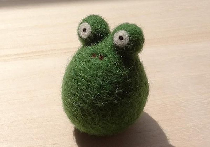 Frog-kun Mini Maracas CS0110 - ตุ๊กตา - ผ้าฝ้าย/ผ้าลินิน สีเขียว