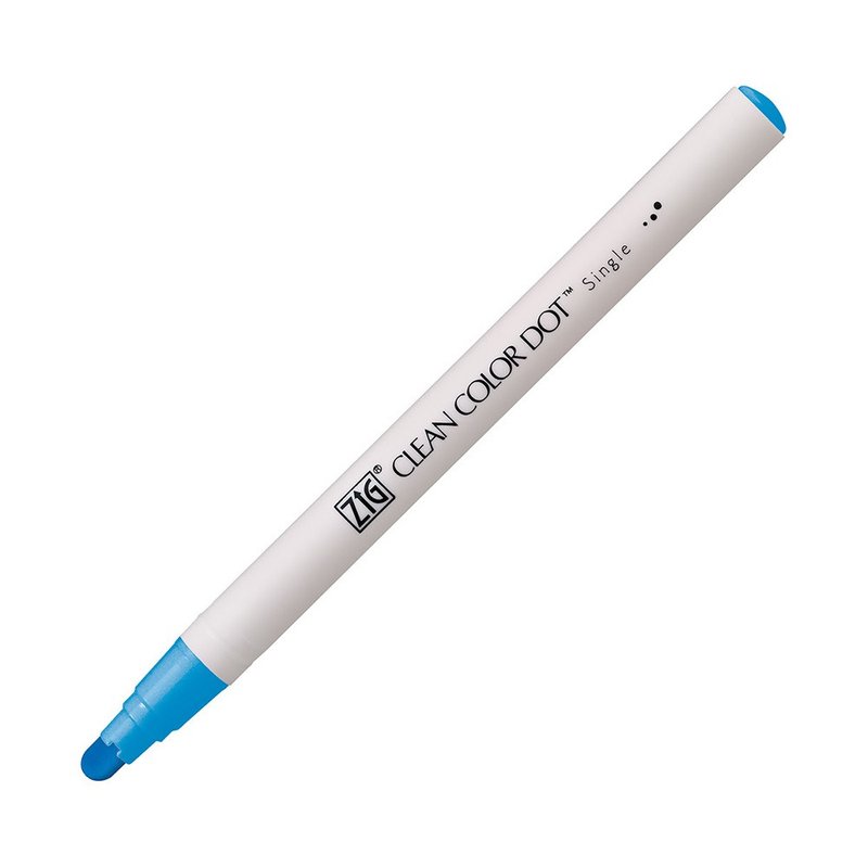 【Kuretake 日本吳竹】ZIG Clean Color Dot 單頭點點筆 淺藍色 - 其他書寫用具 - 其他材質 藍色