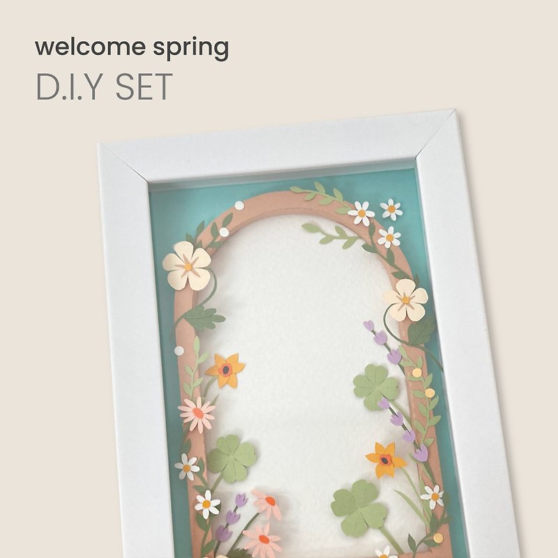 photo frame d.i.y. set - welcome spring (tools excluded) - その他 - その他の素材 