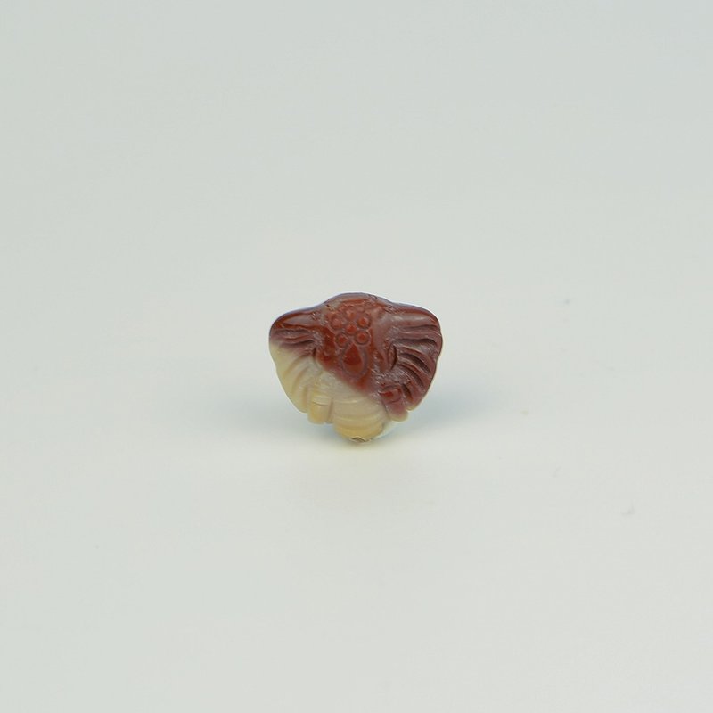 051923月夜象/紅白色/帶孔素材/月夜城/阿拉善/晶石/天然/水晶 - 金工/飾品 - 水晶 多色
