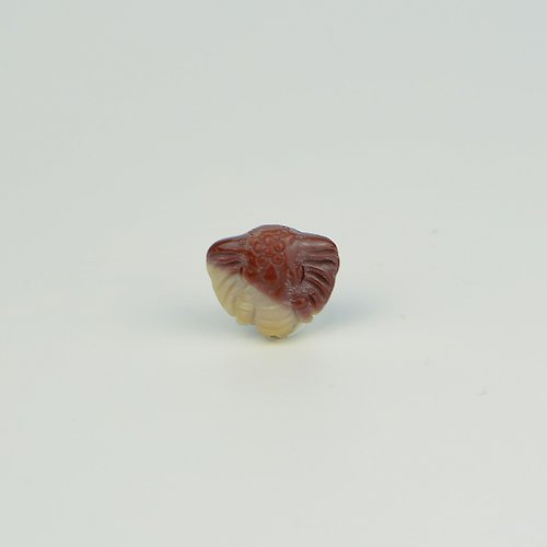 Hoshino Jewelry Kan 051923月夜象/紅白色/帶孔素材/月夜城/阿拉善/晶石/天然/水晶