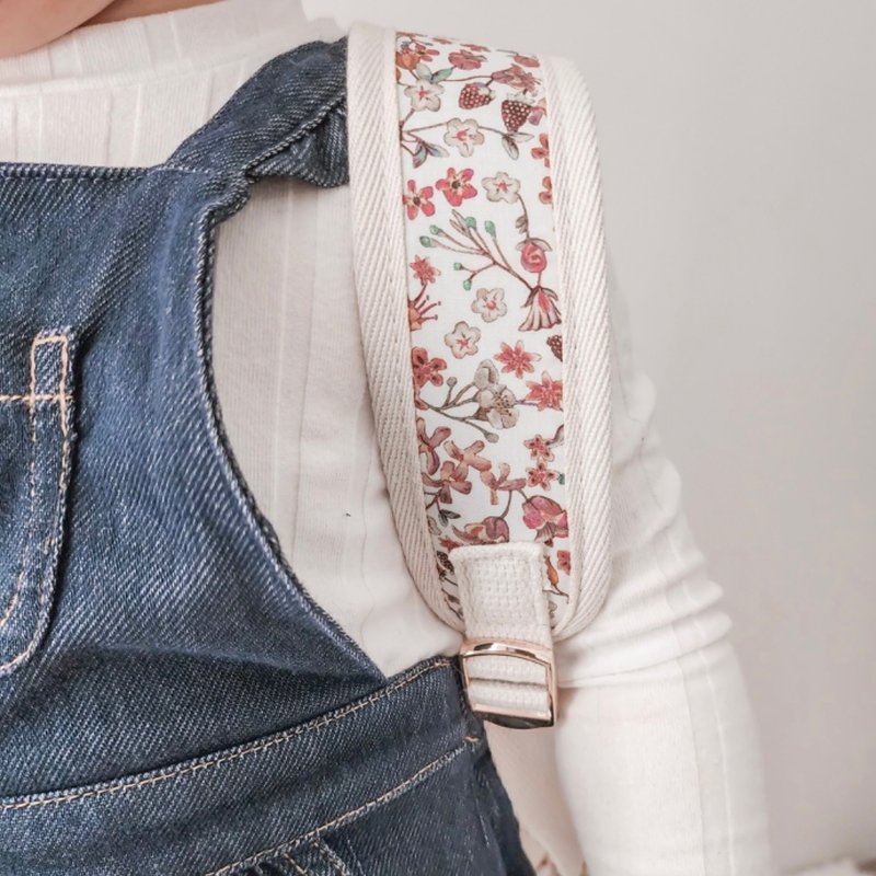 Australian Josie Joan's handmade floral backpack - Harriet - Backpacks & Bags - Cotton & Hemp White