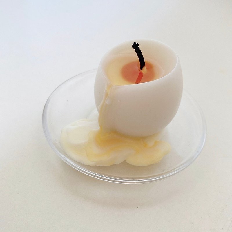 08:22 CandleLab | 點燃一顆溏心蛋 生日禮物 香氛蠟燭 交換禮物 - 香氛/精油/擴香 - 蠟 白色