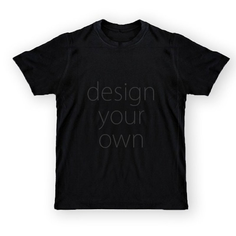 Sided / Customized / black / neutral / cotton T-shirt / AC4-02 - เสื้อยืดผู้หญิง - วัสดุอื่นๆ สีดำ