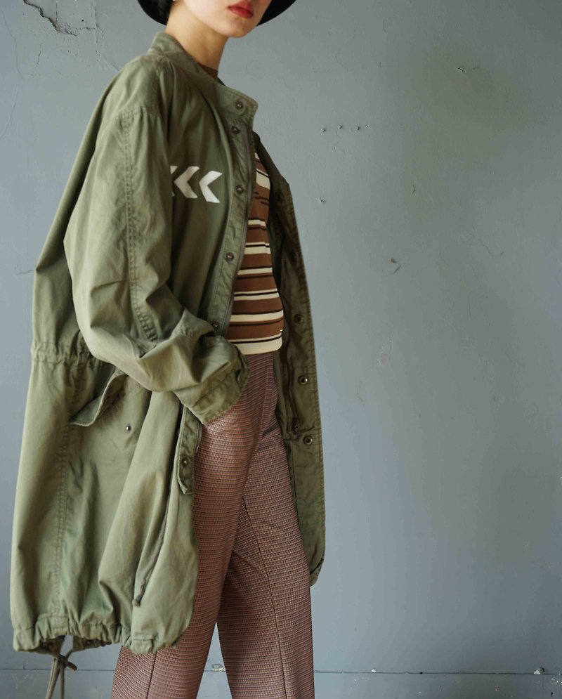 Treasure Hunt Vintage-MODS Military Parka - เสื้อแจ็คเก็ต - ผ้าฝ้าย/ผ้าลินิน สีเขียว
