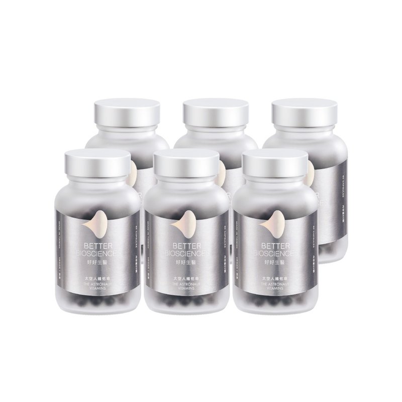 [Good Health Doctor] Astronaut Vitamin 6 Set・60 capsules/bottle [Comprehensive Evolution x Nourishing and Strengthening] - Health Foods - Concentrate & Extracts Silver