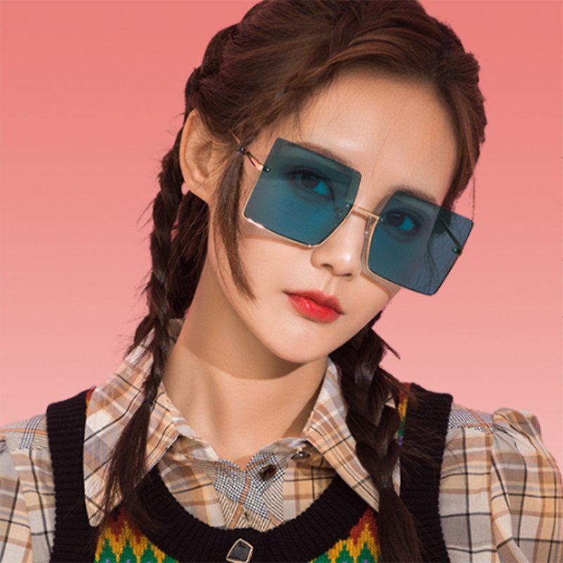 [Free Shipping Special] Li Yitong Celebrity Sunglasses/Weishang - กรอบแว่นตา - วัสดุอื่นๆ สีดำ