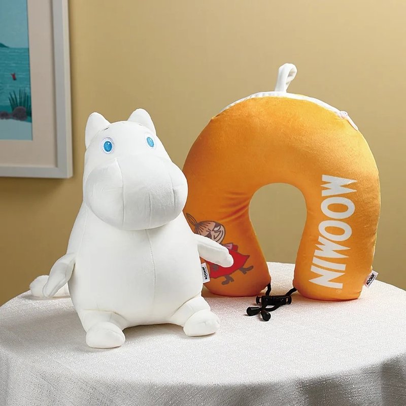 VIPO Lulumi (Moomin) storage neck pillow (two colors optional) - หมอนรองคอ - เส้นใยสังเคราะห์ หลากหลายสี