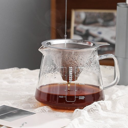 OTL MALL 【手沖組】Staresso 不鏽鋼可重用濾杯連咖啡底壺