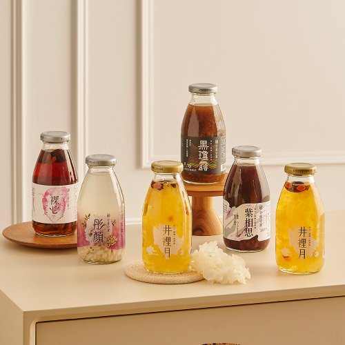 谷溜谷溜 幸福養生飲品.一式情酥 Guliu Guliu 【谷溜谷溜】繽紛時尚漂漂飲(6入無禮盒) | 白木耳