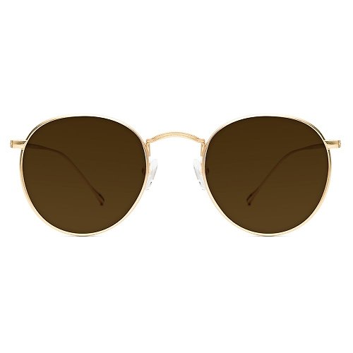 HEX Eyewear 墨鏡 | 太陽眼鏡 | 超輕量金色圓框造型 | 義大利設計 | 金屬鏡框