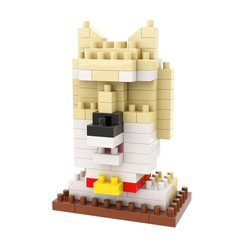 Archbrick 復活節島摩艾石像 - 柴犬 Pixel 積木 Nanoblock - 玩偶/公仔 - 塑膠 多色