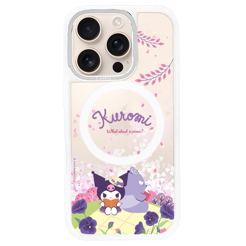 酷洛米 愛心花海 愛心流沙 防摔殼 iPhone 16 15 14 13 Pro Max - 手機殼/手機套 - 環保材質 透明