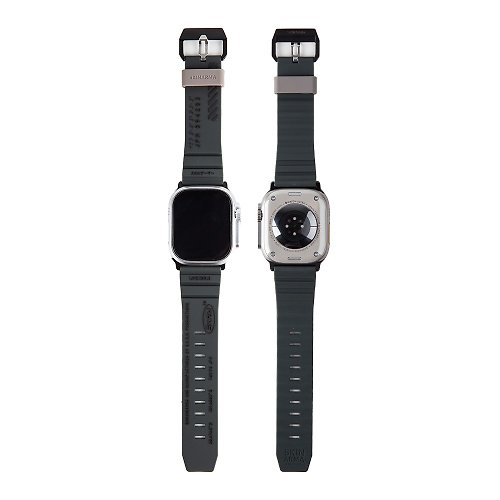 SKINARMA Apple Watch 44/45/49mm Shokku 街頭款矽膠錶帶-深綠
