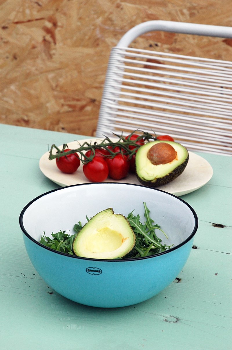Cabanaz - SALAD BOWL 沙律碗 /  粉藍色 - 碗 - 瓷 