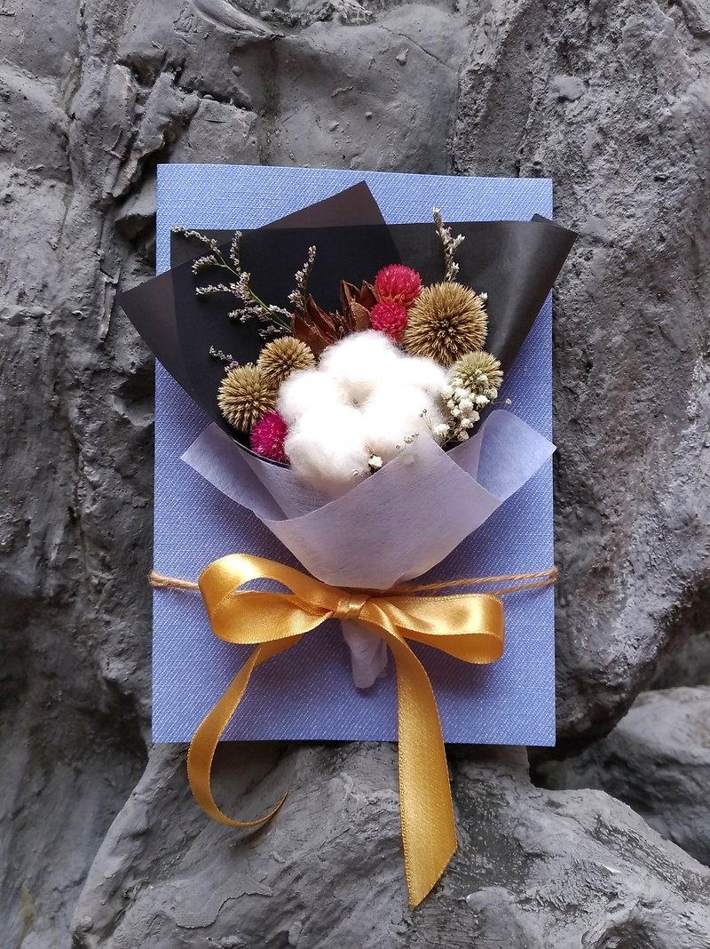 [Dry Flower Card] Winter Blessing/Gift/Blessing Teaser/Bouquet Graduation Gift Healing - ช่อดอกไม้แห้ง - พืช/ดอกไม้ 