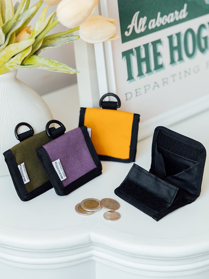 Coin Purse : Navy - 散紙包 - 棉．麻 藍色