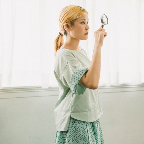 Square Top / Crested Myna No.4 / Mint Green