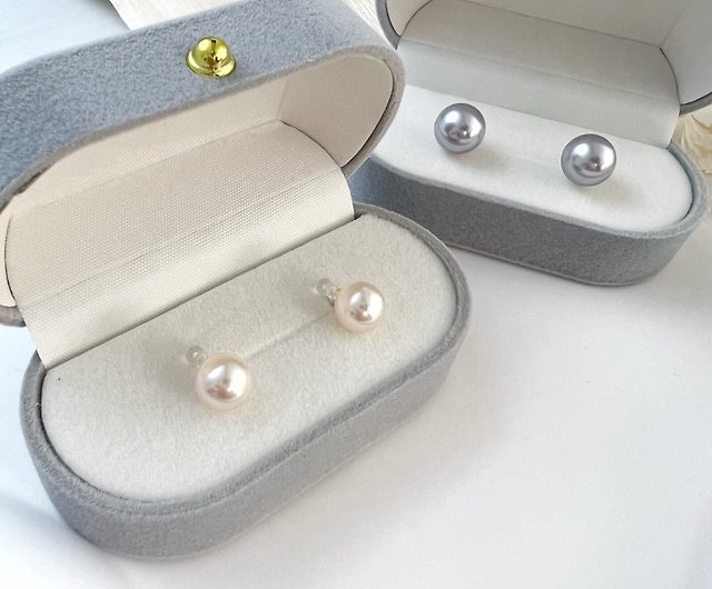 絶妙なギフトボックス】オーストリア産真珠のイヤリング高級感溢れる