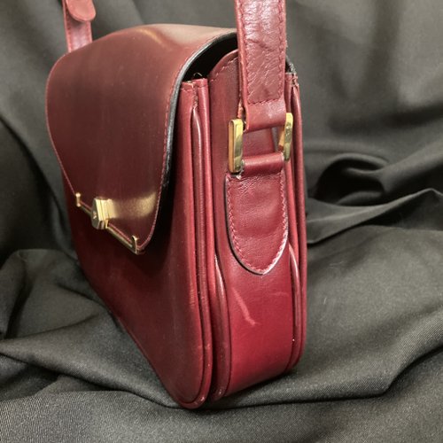 FOAK vintage Balenciaga Burgundy wine red antique bag - Shop foakvintage  Messenger Bags & Sling Bags - Pinkoi