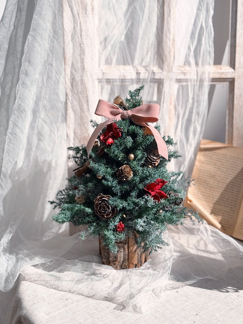 不凋花永生花雪松 LED發光聖誕樹 聖誕節禮物 交換禮物 - 乾燥花/永生花 - 植物．花 多色