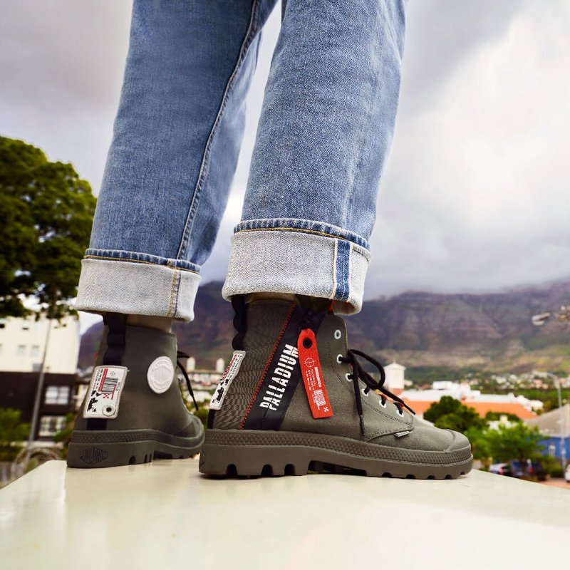 【快速穿脫】PALLADIUM PAMPA HI TTE 拉鍊尼龍潮流靴 77357 - 女款短靴 - 其他材質 多色