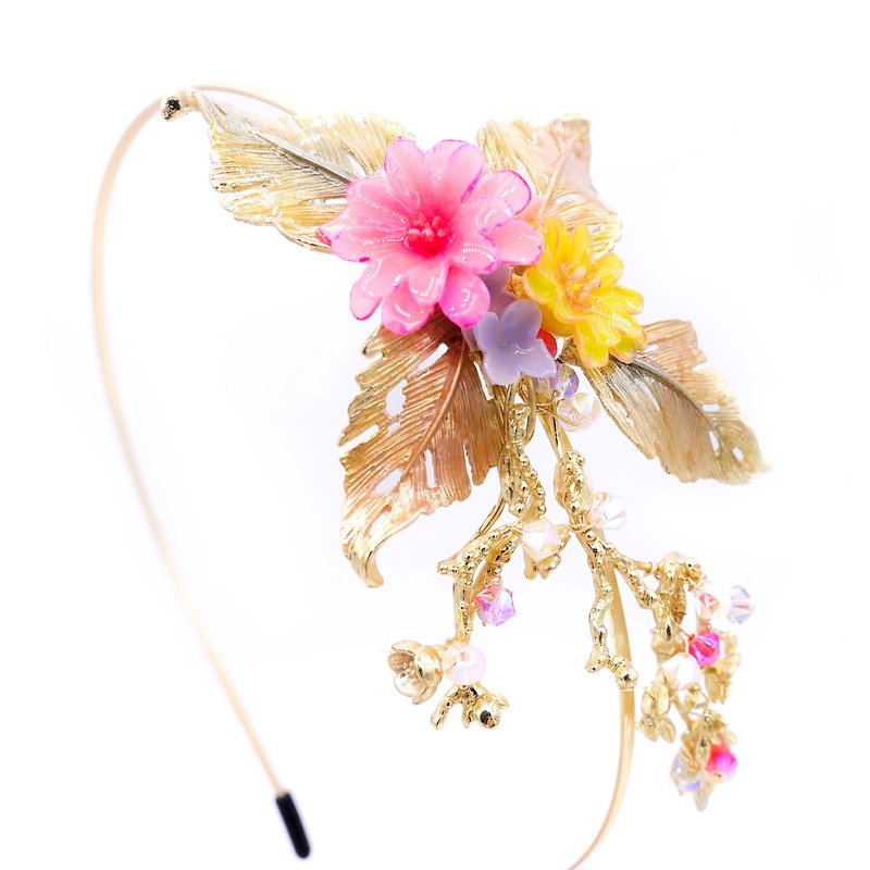 Pamycarie ZINNIA Mermaid Coral Headband - Hair Accessories - Clay Pink