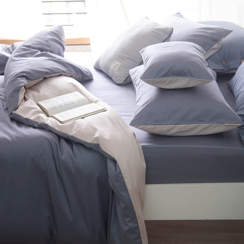 COZY Gray Blue - Bedding - Eco-Friendly Materials 