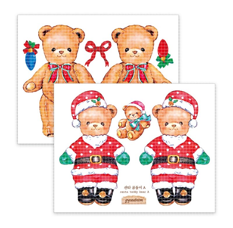 Santa bear sticker - Stickers - Paper 