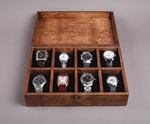 カスタム木製時計ボックス - 時計用の彫刻ディスプレイおよび収納