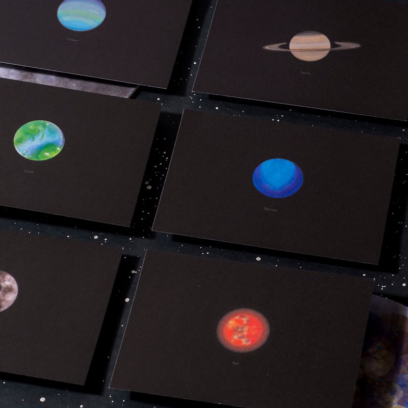 Planetary postcard set / set of 11