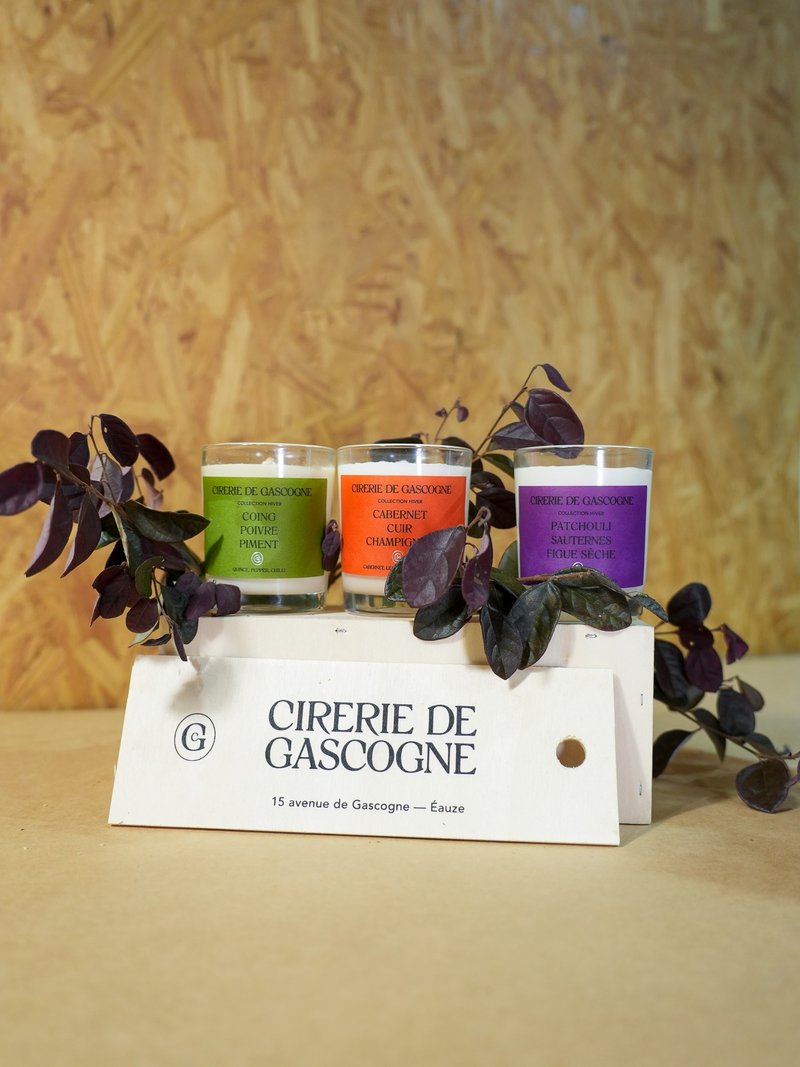 法國Cirerie de Gascogne四季之彩香氛蠟燭組合 - 冬 禮物 送禮 - 香氛蠟燭/燭台 - 木頭 咖啡色