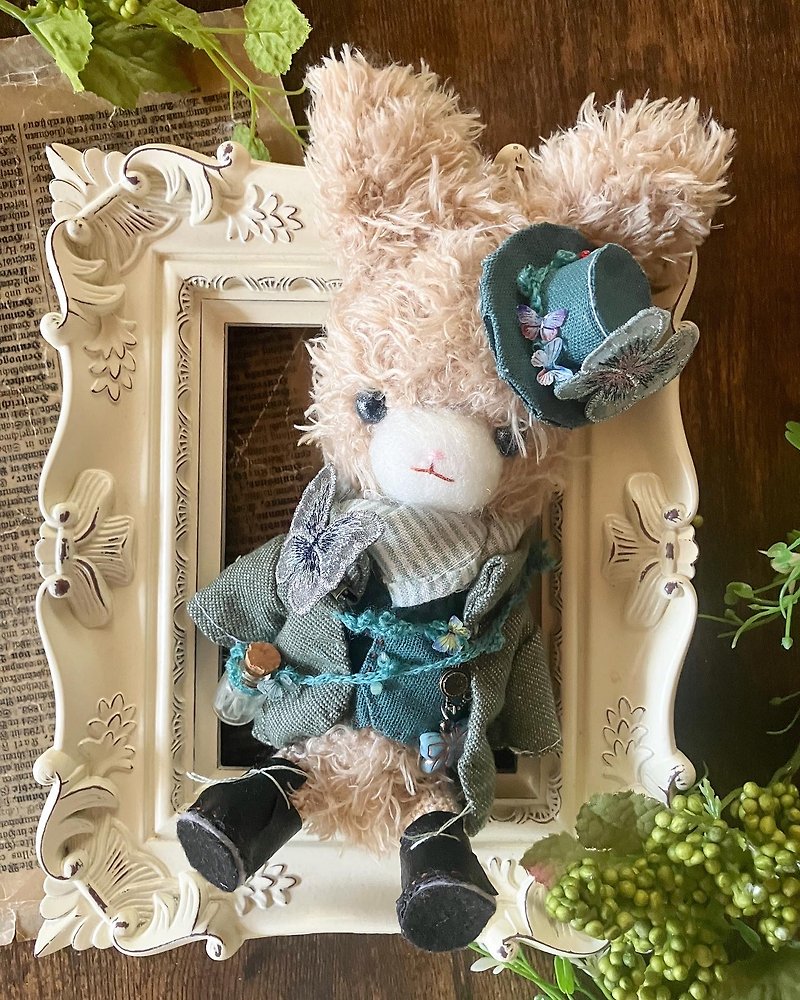 Amigurumi Doll Forest Doctor Flower lover - ตุ๊กตา - ผ้าฝ้าย/ผ้าลินิน สีเขียว